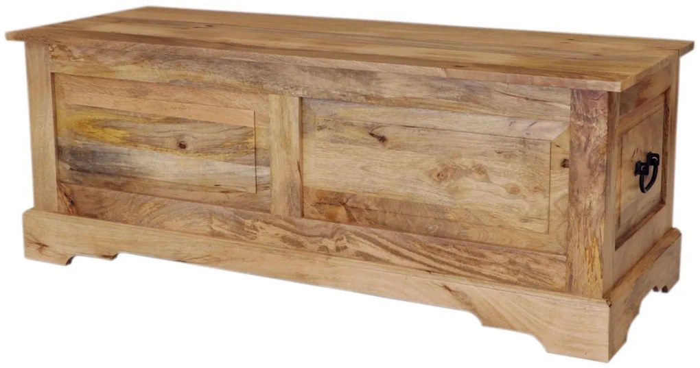 furniture-nabytek.cz - Drevená truhla 120x45x45 z masívu mango