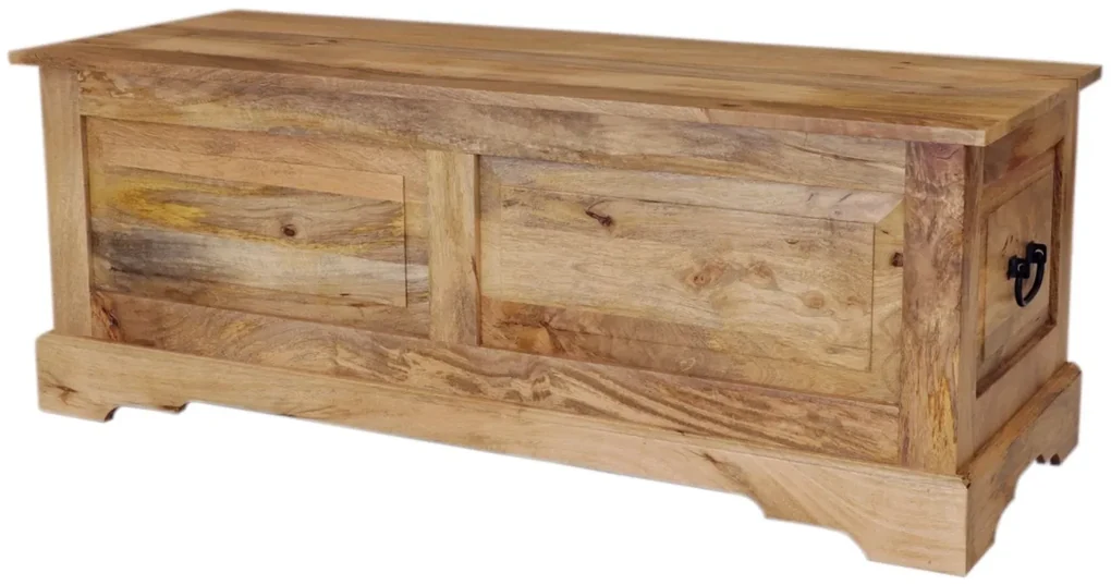 furniture-nabytek.cz - Drevená truhla 120x45x45 z masívu mango