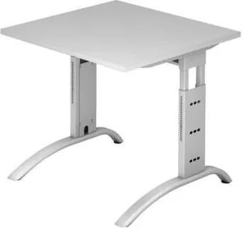 Výškovo nastaviteľný kancelársky stôl Baron Mittis, 80 x 80 x 65 – 85 cm, rovné vyhotovenie