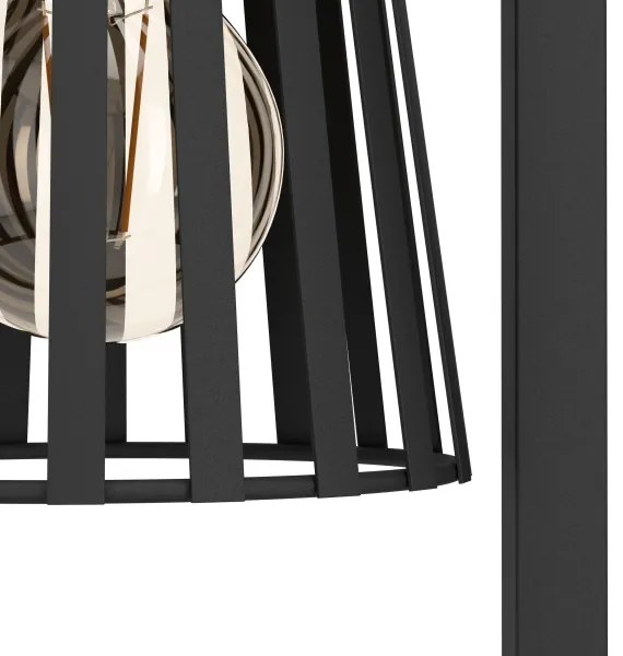 Eglo 390006 - Stojacia lampa BOGOTA 1xE27/40W/230V čierna