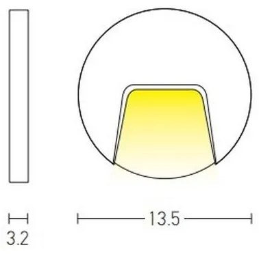 Zambelis E184 - Vonkajšie schodiskové svietidlo LED/3W/230V IP54 biela