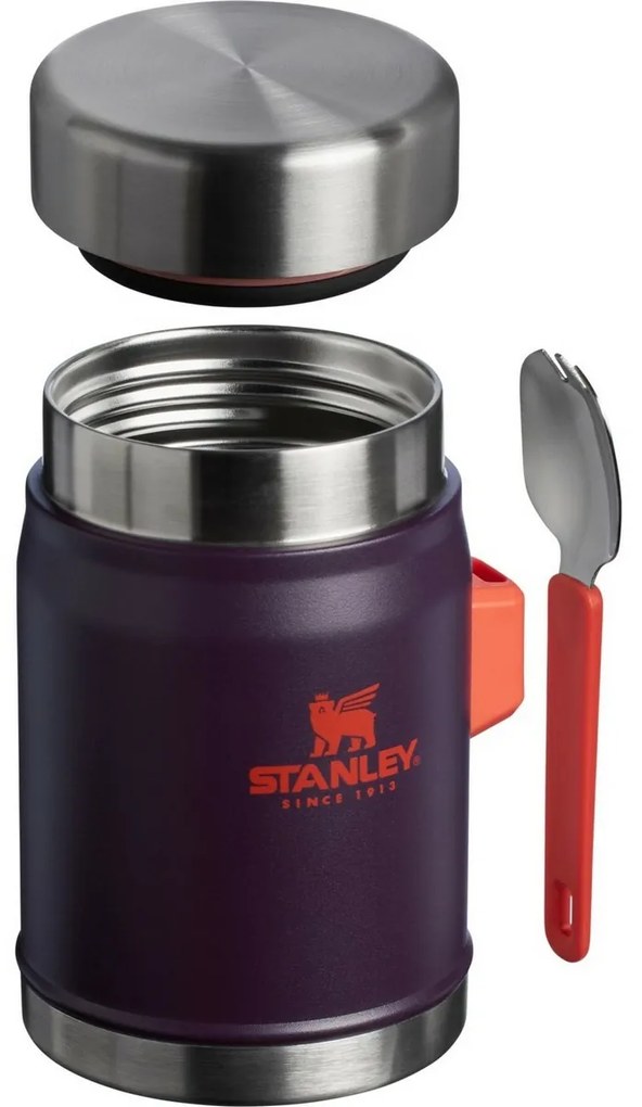 Stanley Termoska jedálenská 400 ml s lyžicou/vidličkou Plum