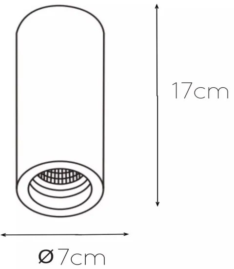 Lucide 35100/17/31 - Stropné svietidlo GIPSY 1xGU10/35W/230V biela