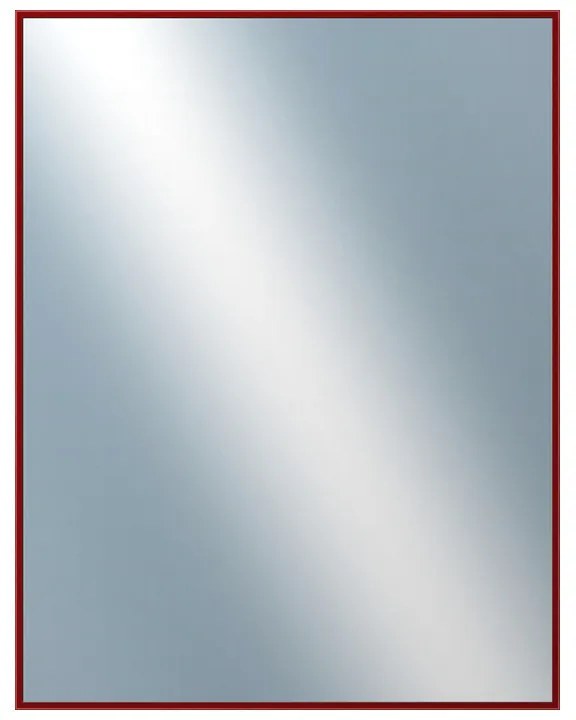 DANTIK - Zrkadlo v rámu, rozmer s rámom 70x90 cm z lišty Hliník vínová (7269209)