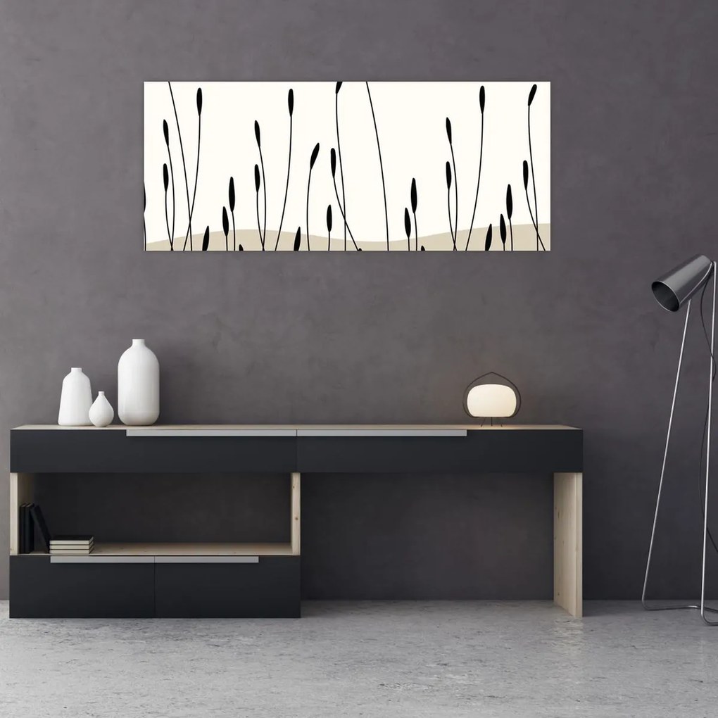 Obraz - Grafická lúka N⁰3 (120x50 cm)