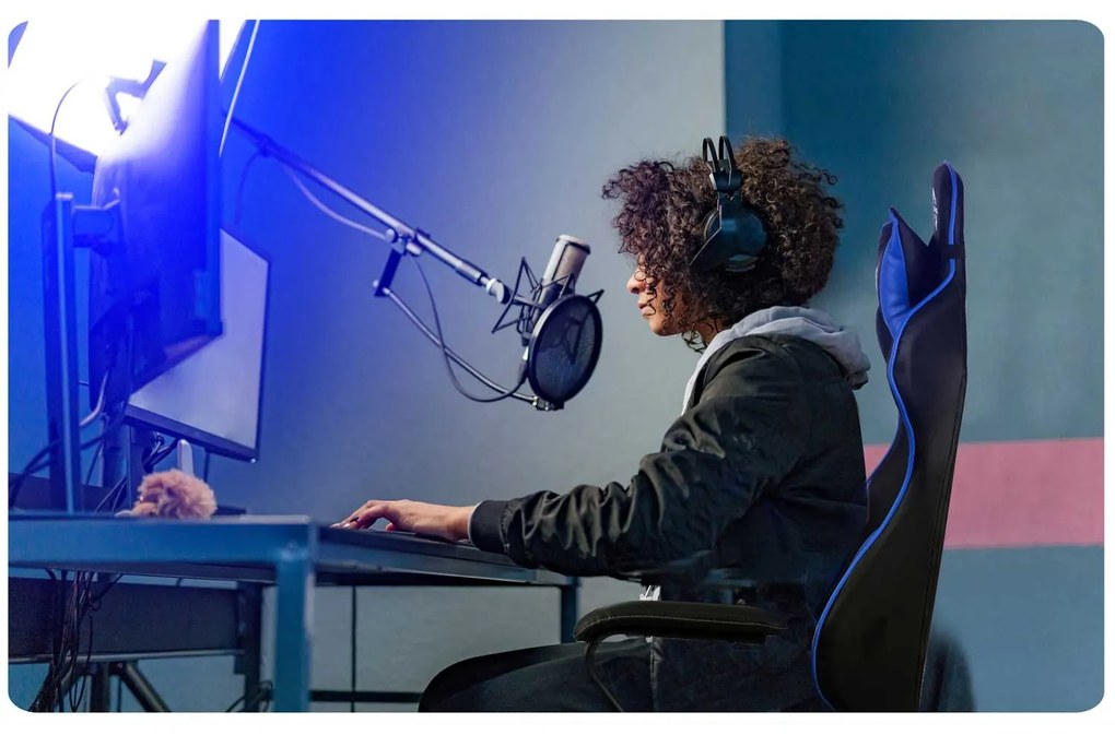 Herná stolička Sofotel Yasuo 2591 - modrá