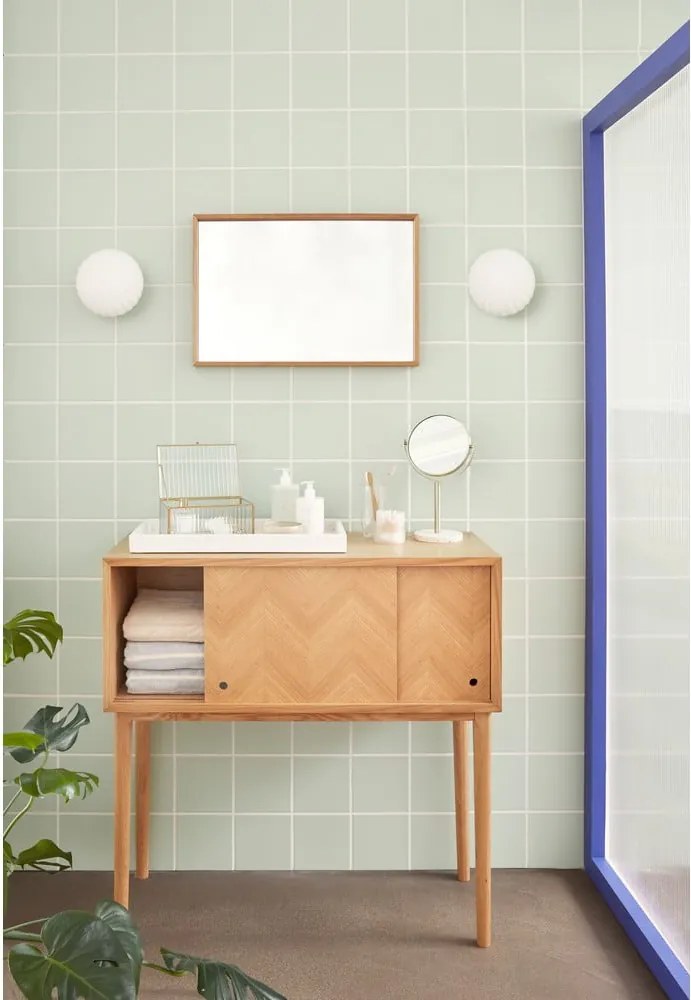 Biele nástenné svietidlo Kumu – Hübsch