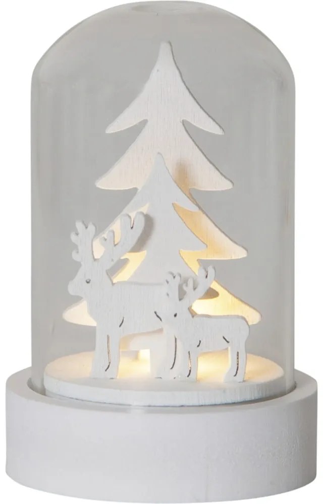 Biele svetelné dekorácie s vianočným motívom v súprave 3 ks ø 5,5 cm Kupol – Star Trading