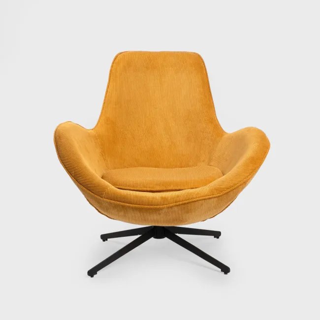 Kreslo LUNAIRE menčestrové, horčicové 710087