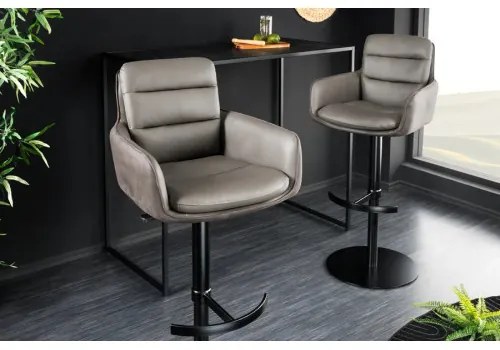 Barová stolička George 44720 Kožená Taupe - Komfort-nábytok