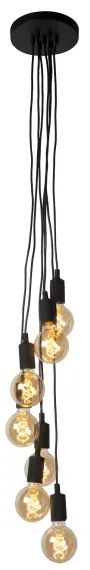 Lucide 08408/07/30 - Luster na lanku FIX MULTIPLE 7xE27/60W/230V