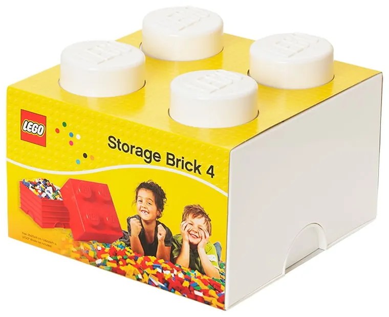 Biely úložný box štvorec LEGO®