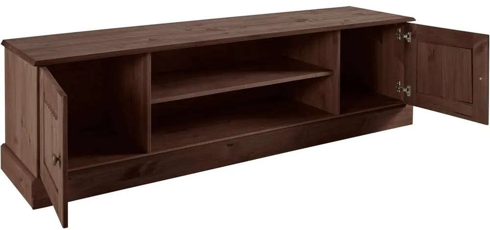 Hnedý TV stolík z borovicového dreva 45x40 cm Mille – Støraa