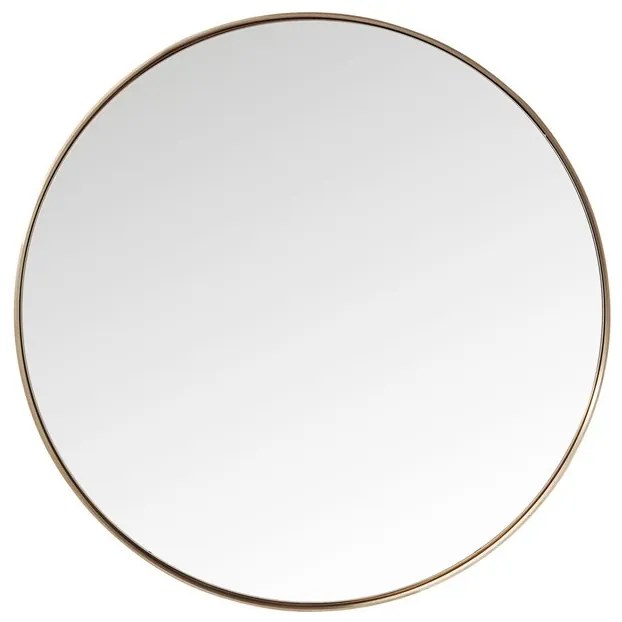 KARE DESIGN Zrkadlo Curve Round 100 cm medené 100 × 100 × 5 cm