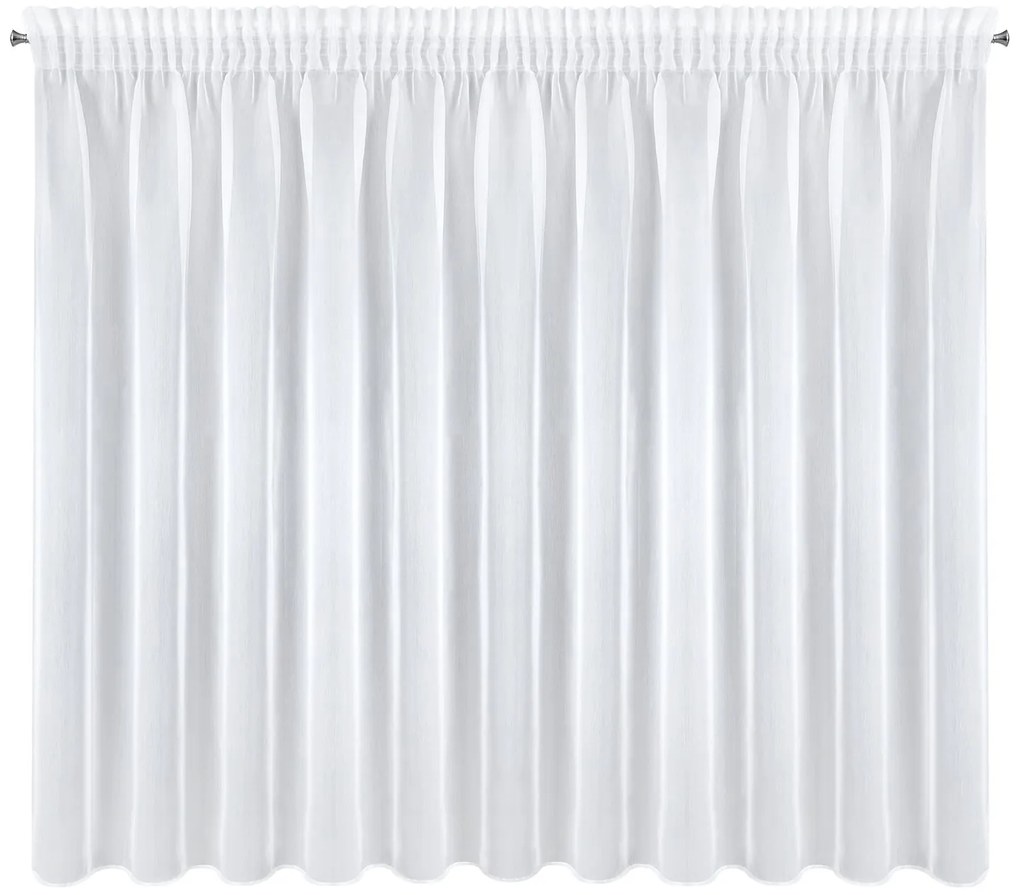ZÁCLONA NA PÁSKE MIREA 350X150 CM BIELA