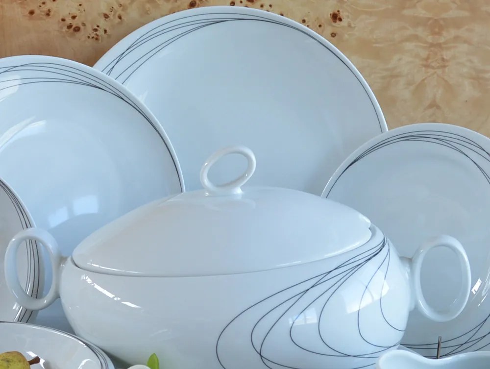 Thun obedová súprava Future čiary 27-dielná