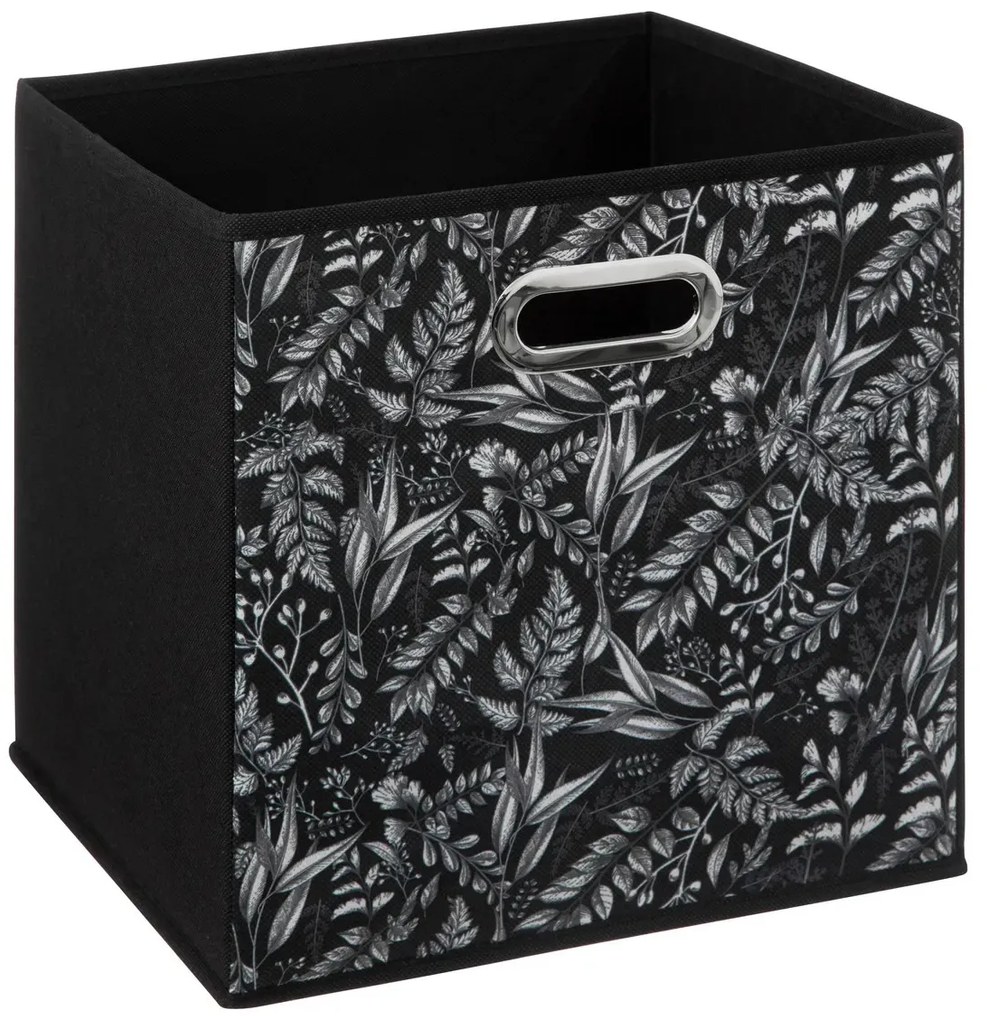 Úložný box Organic, 31x31x31 cm, čierna