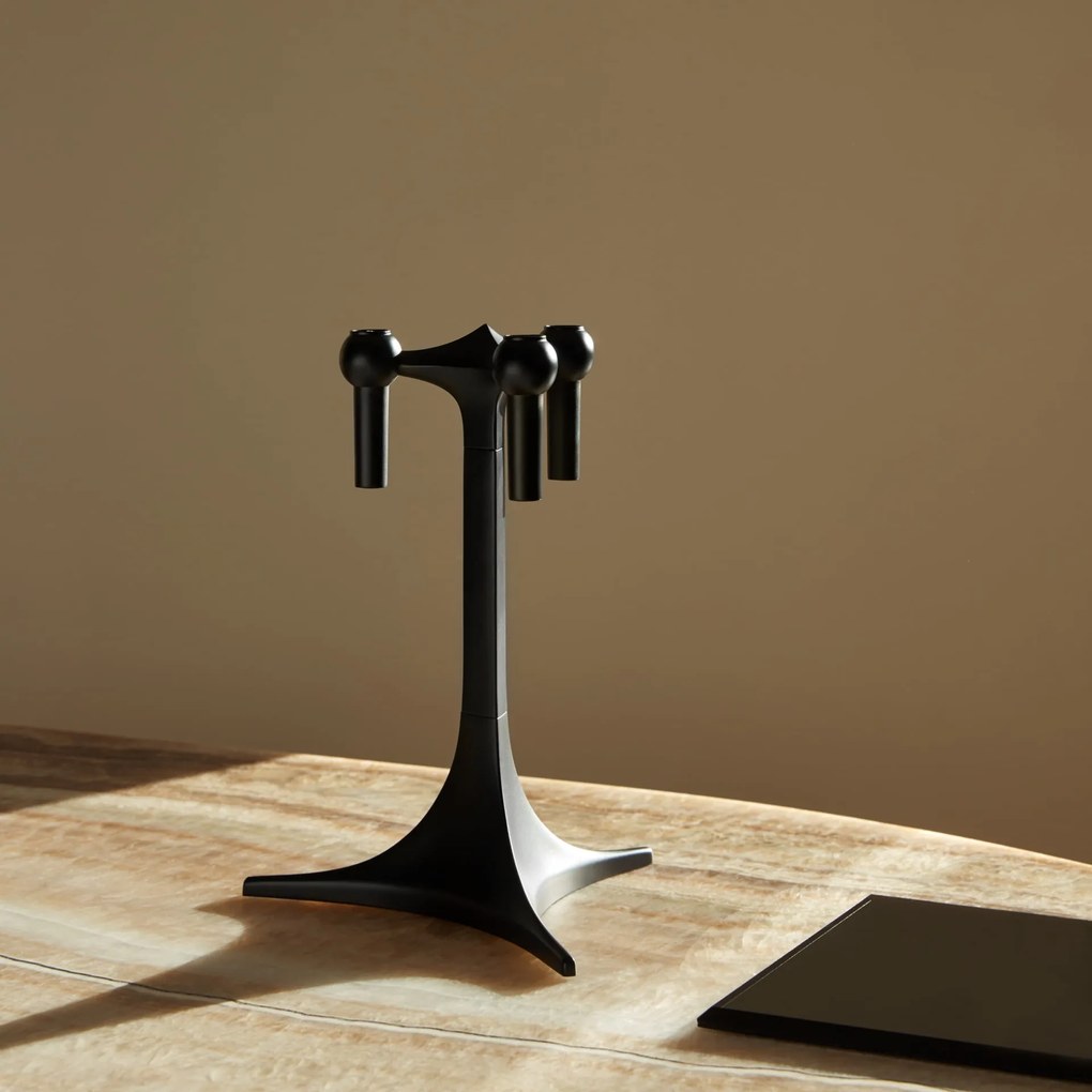 Stoff Nagel Dizajnový svietnik STOFF Nagel Stand Black