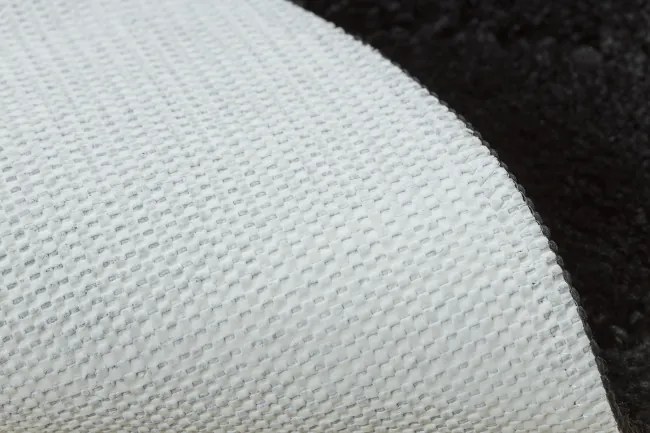 Kúpeľňový koberček SUPREME STONES kamienky, čierny kruh