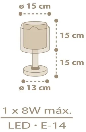 Dalber 76871 - Detská lampička BABY CHICK 1xE14/8W/230V
