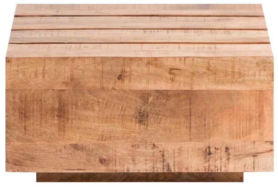 furniture-nabytek.cz - Masivní konferenční stolek Dakota z mangového dřeva, lakovaný, hnědý – 70×70×35 cm