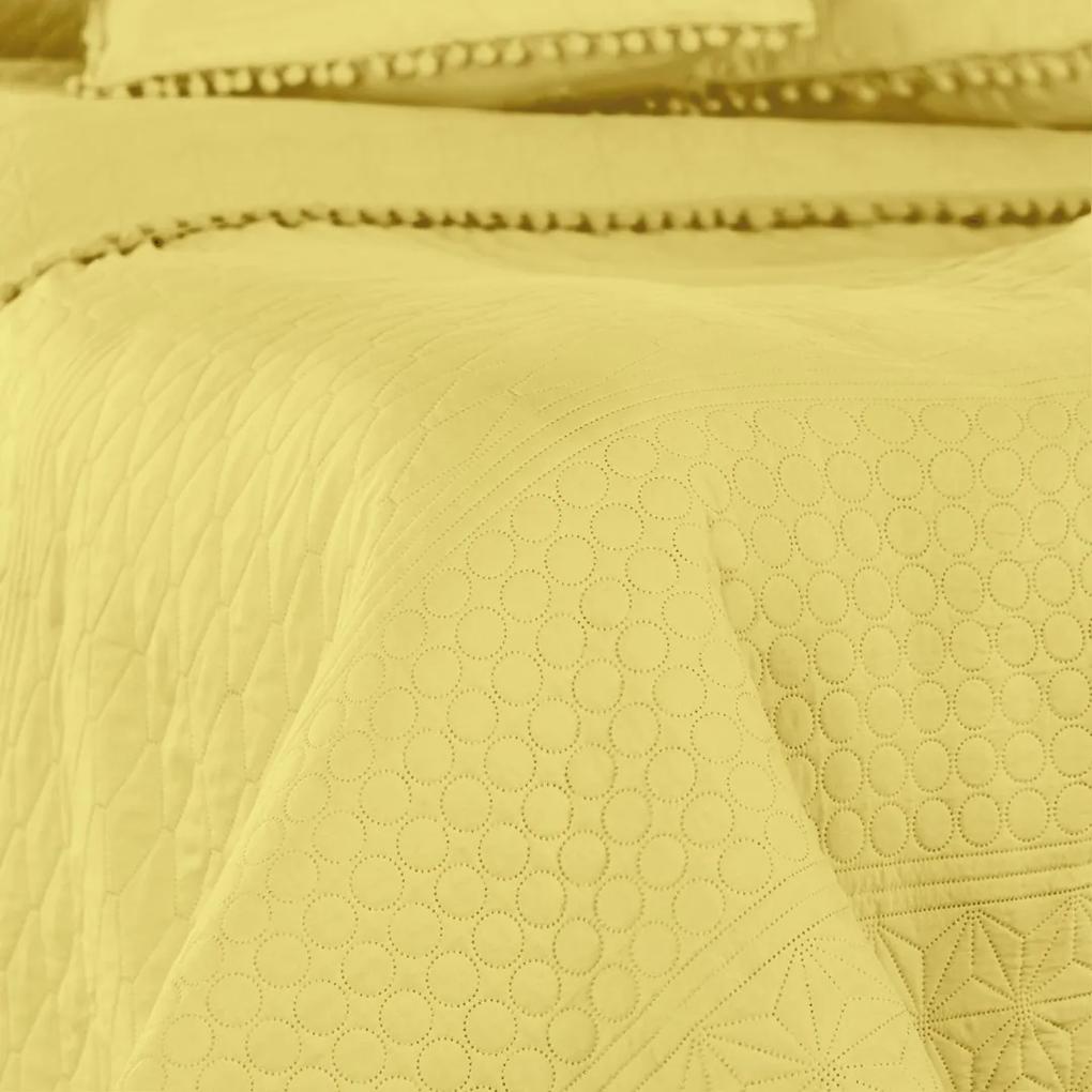 Prikrývka na posteľ AmeliaHome Meadore Aj medový