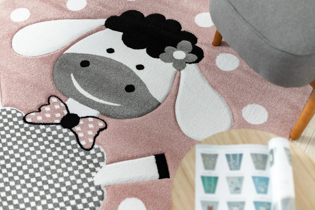 Koberec PETIT DOLLY OVEČKA, ružový