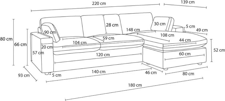 Modrá menčestrová rohová pohovka Belair – Bobochic Paris