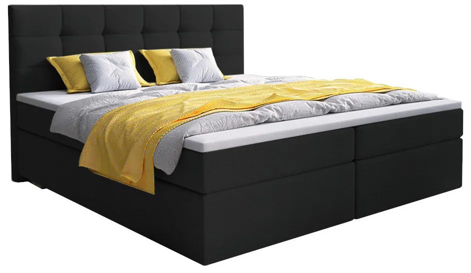 Čalúnená posteľ boxspring GLOSE - cosmic 10 / 180x200 / bez vrchného matraca