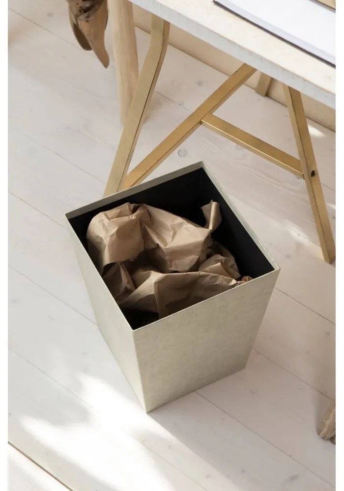 Béžový odpadkový kôš Sofia Canvas Paper Laminate – Bigso