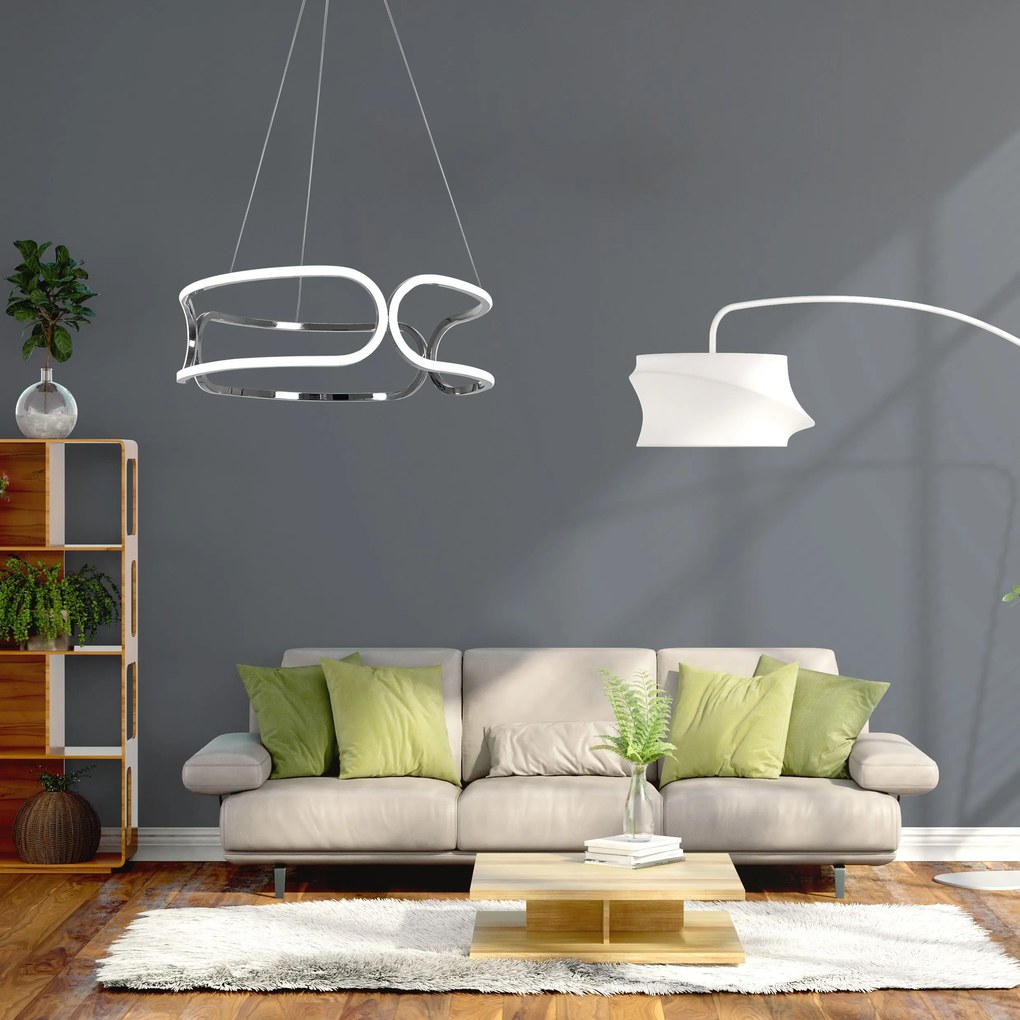 Toolight - LED stropné svietidlo APP792-CP, chrómová, OSW-05500