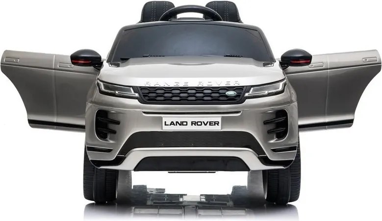 LEAN CARS Elektrické autíčko Range Rover Evoque strieborné lakované