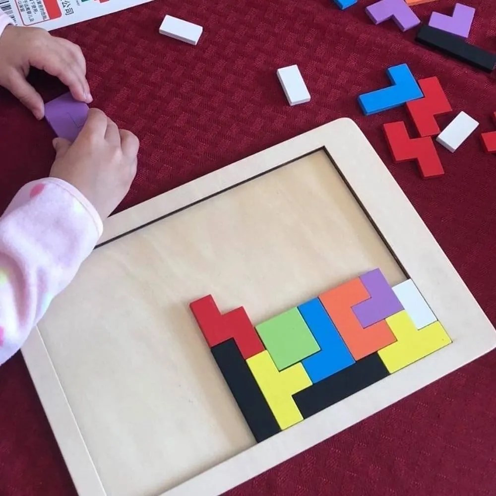 DAALO Dřevěné puzzle - tvary