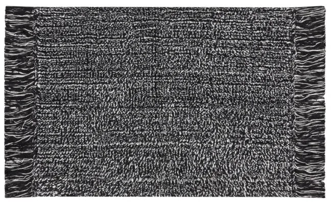 Kúpeľňový koberček LANA čierny / biely