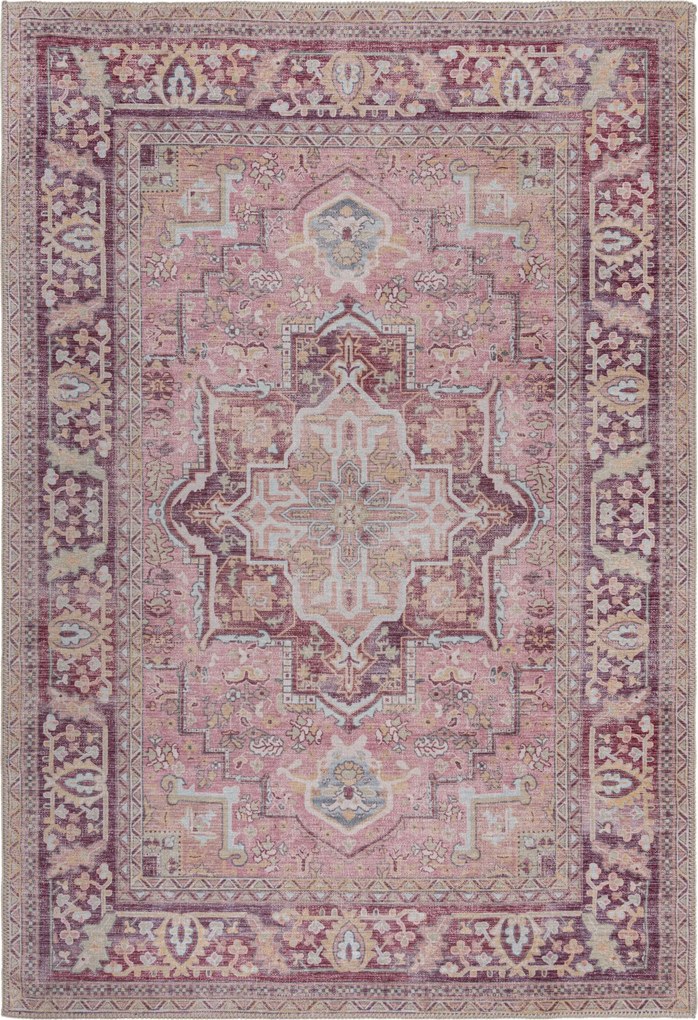 Flair Rugs, Kusový koberec Hebden Windsor Pink, 120x170, ružová, obývacia izba