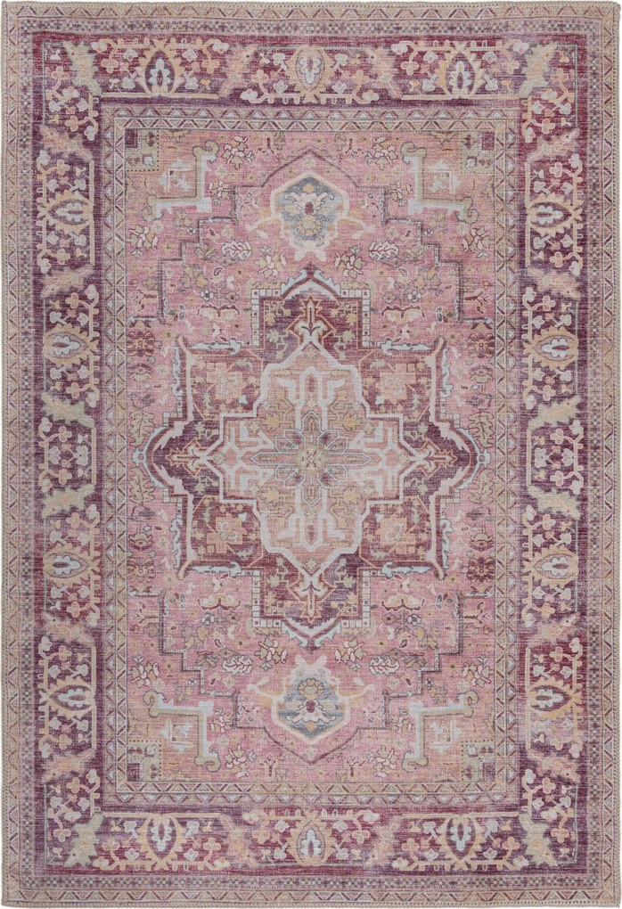 Flair Rugs, Kusový koberec Hebden Windsor Pink, 160x230, ružová, obývacia izba