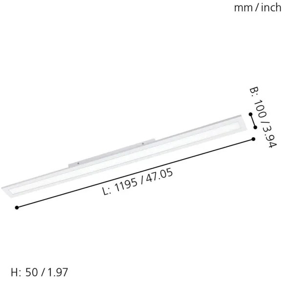 Eglo 33589 - LED RGBW Stmievateľný panel SALOBRENA-C LED/34W/230V + DO