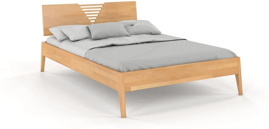 Dvojlôžková posteľ z bukového dreva Skandica Visby Wolomin, 140 x 200 cm