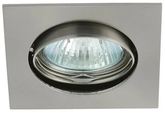 KANLUX Podhľadové výklopné bodové osvetlenie DENY, 1xGX5,3, 50W, 81x81mm, hranaté, matne chrómované