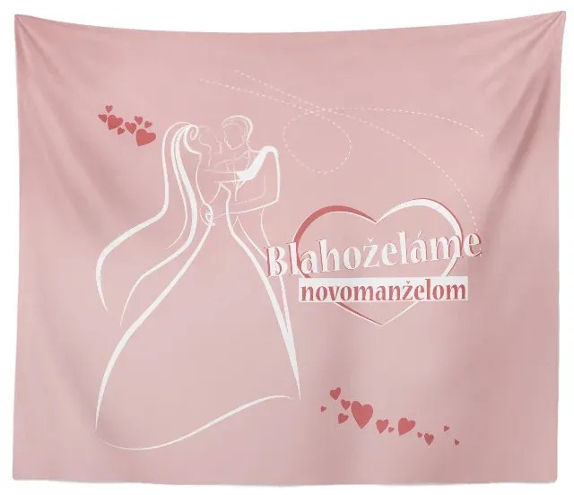 Sablio Deka Blahoželáme novomanželom: 150x120 cm