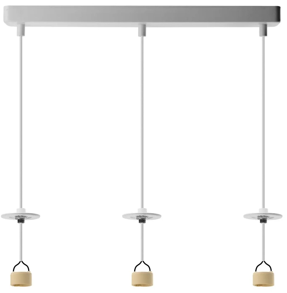 Lucas Base 3L Pendant Gu10 biele