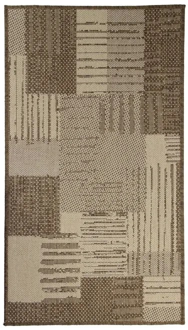 Oriental Weavers, Kusový koberec Sisalo / DAWN 706 / J84N – na von aj na doma, 133x190, béžová, chodba / predsieň
