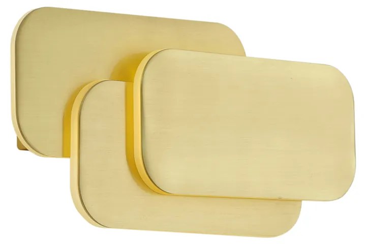 Moderné nástenné svietidlo mosadzné vrátane LED s 3-stupňovým stmievaním - Dias