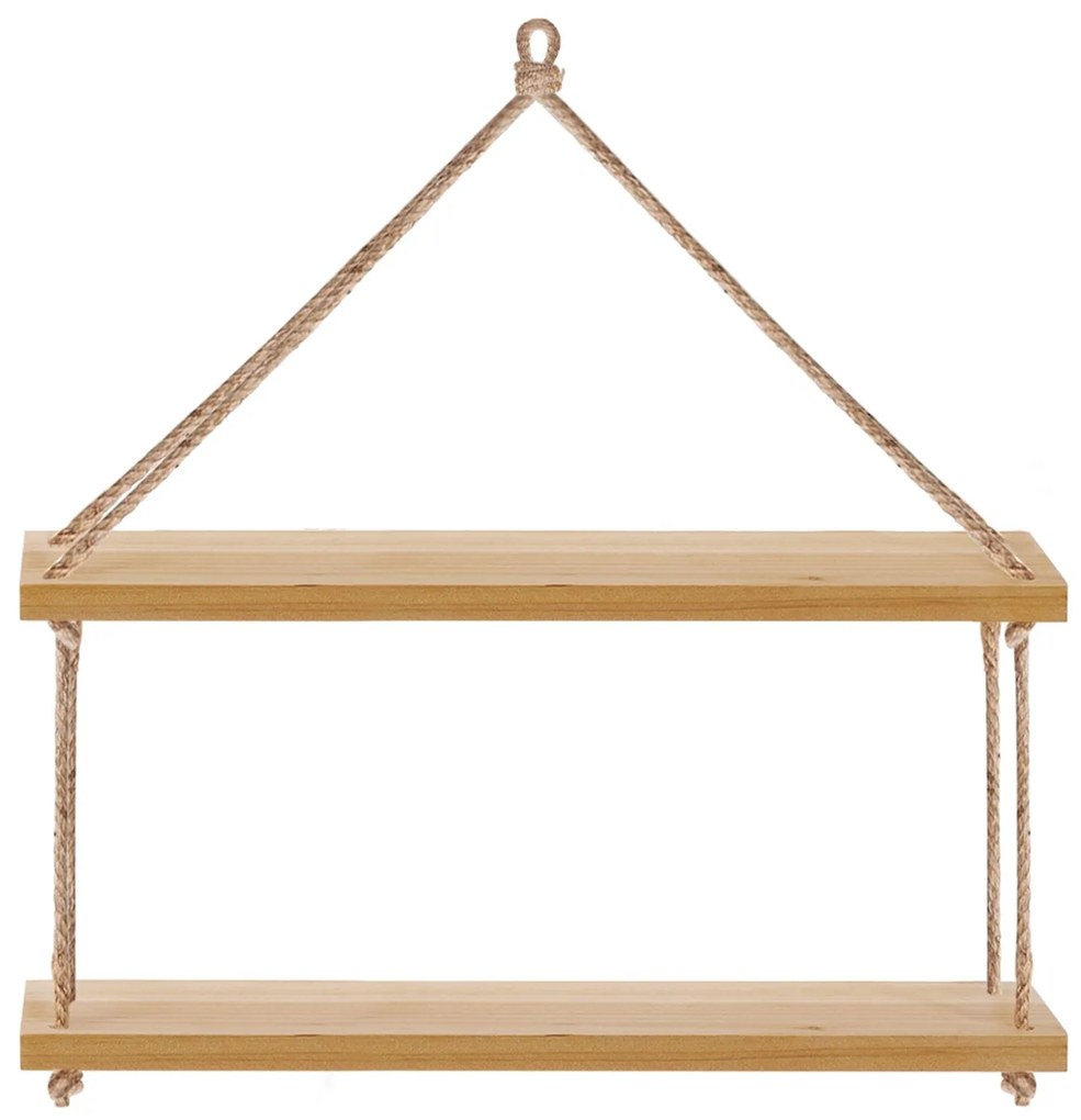 Tutumi Tutumi, nástenná polička 50x15 cm 322121, borovicové drevo, HOM-06808