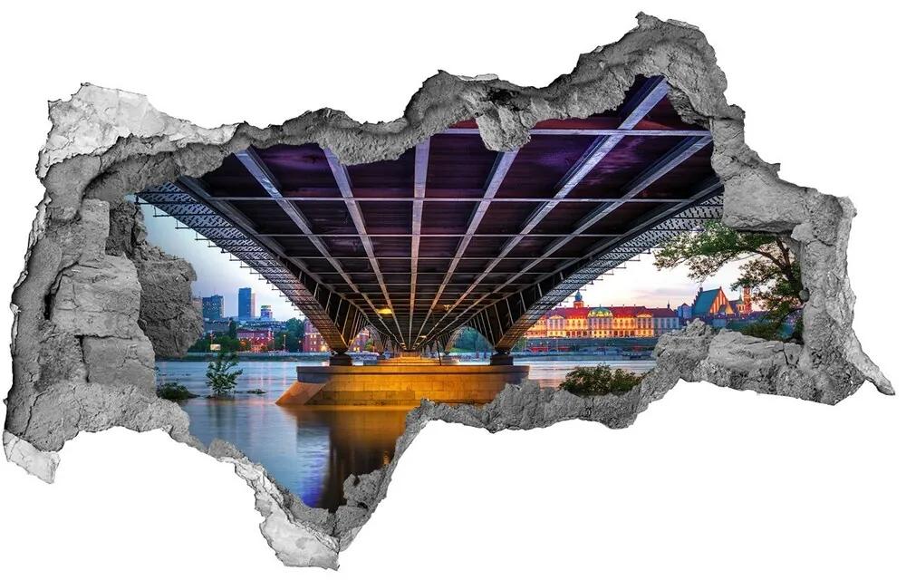 Nálepka fototapeta 3D výhľad Most vo varšave nd-b-65860025