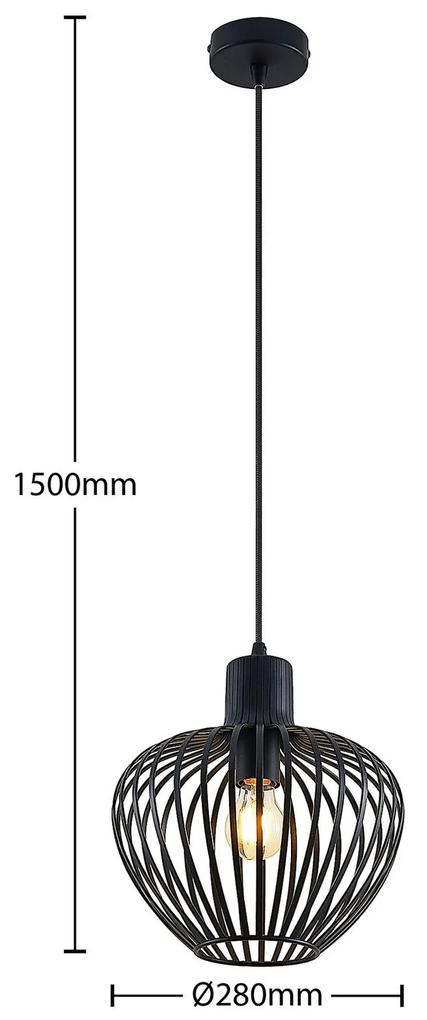 Lindby Deandre závesná lampa, Ø 28 cm