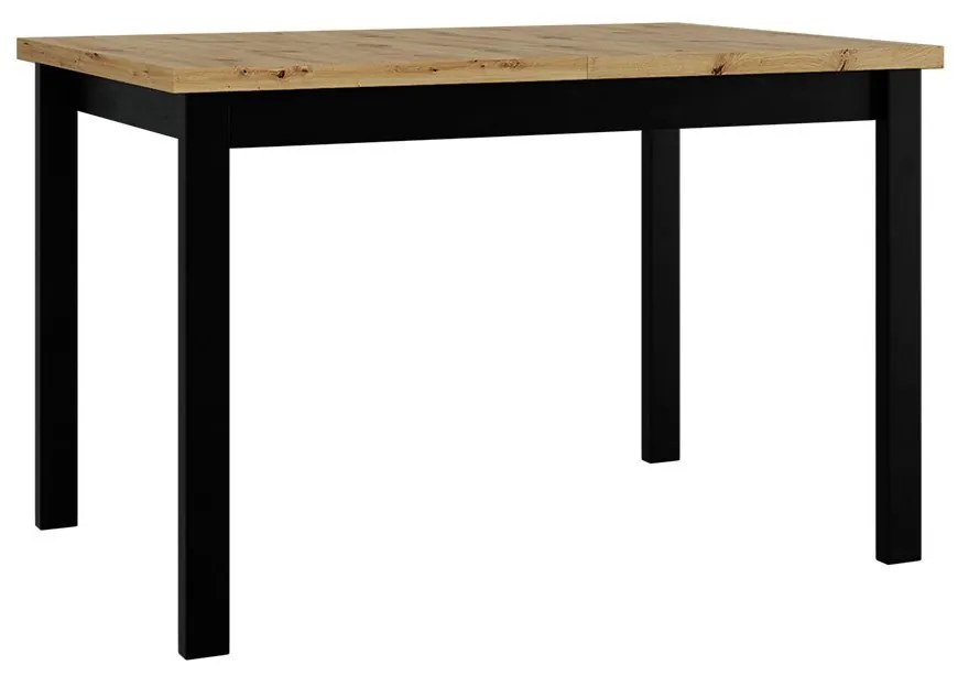 Rozkladací stôl Diesel 80 x 120/150 I, Morenie: dub artisan L / čierna