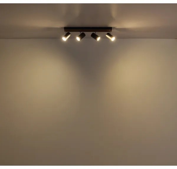 Globo 57909-4 - Bodové svietidlo KAYDEN 4xGU10/25W/230V čierna