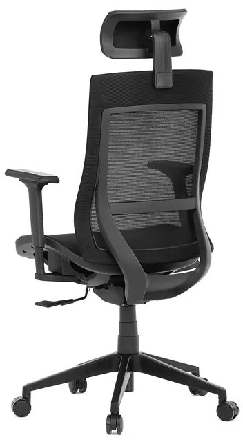 Autronic BONTEC Kancelárska stolička, synchrónny mechanizmus, čierna sieťovina, KA-W002 BK Farba: Čierna