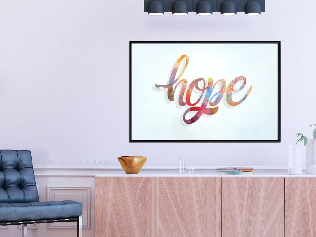 Artgeist Plagát - Hope [Poster] Veľkosť: 30x20, Verzia: Čierny rám